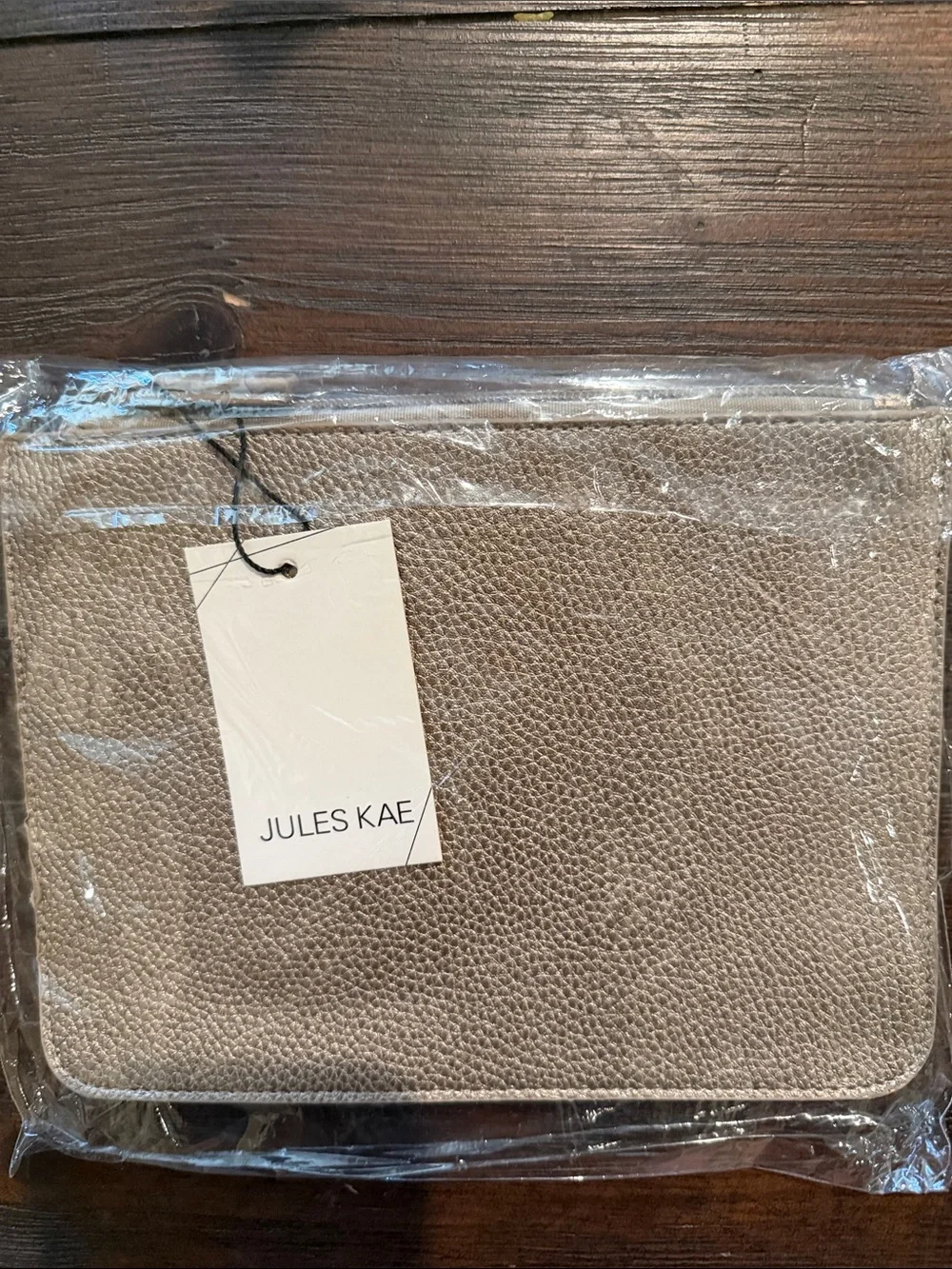 Jules Kae Textured Gold Cosmetic Bag/Clutch/pouch